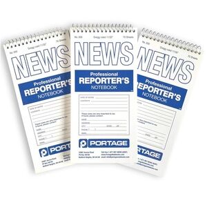 Portage Professional Reporters Notebook Pack of 3 New
